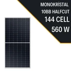 560W HALF CUT MONOKRİSTAL PANEL