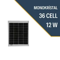 12W MONOKRISTAL PANEL