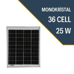 25W MONOKRİSTAL PANEL