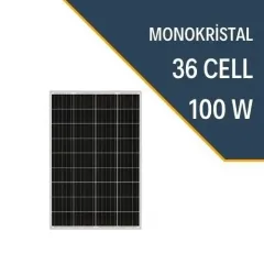 100W MONOKRİSTAL PANEL