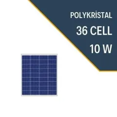 10W POLYKRİSTAL PANEL