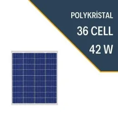 42W POLYKRİSTAL PANEL