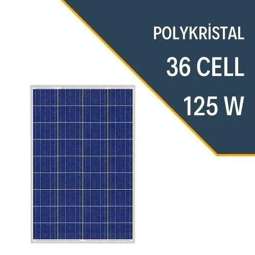 125W POLYKRİSTAL PANEL