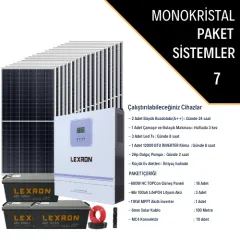 MONOKRİSTAL KLİMALİ BÜYÜK EV PAKETİ (PAKET 7)