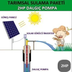 2HP(3x220V) DALGIÇ POMPA - TARIMSAL SULAMA SİSTEMİ