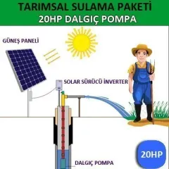 20HP DALGIÇ POMPA - TARIMSAL SULAMA SİSTEMİ