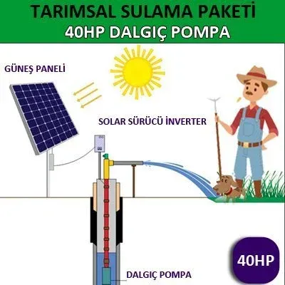 40HP DALGIÇ POMPA - TARIMSAL SULAMA SİSTEMİ