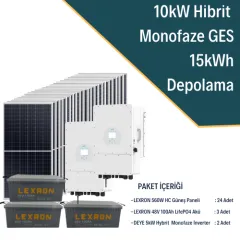 10KW MONOFAZE HİBRİT SİSTEM 2