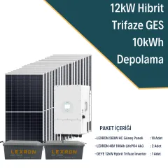 12KW TRİFAZE HİBRİT SİSTEM 2